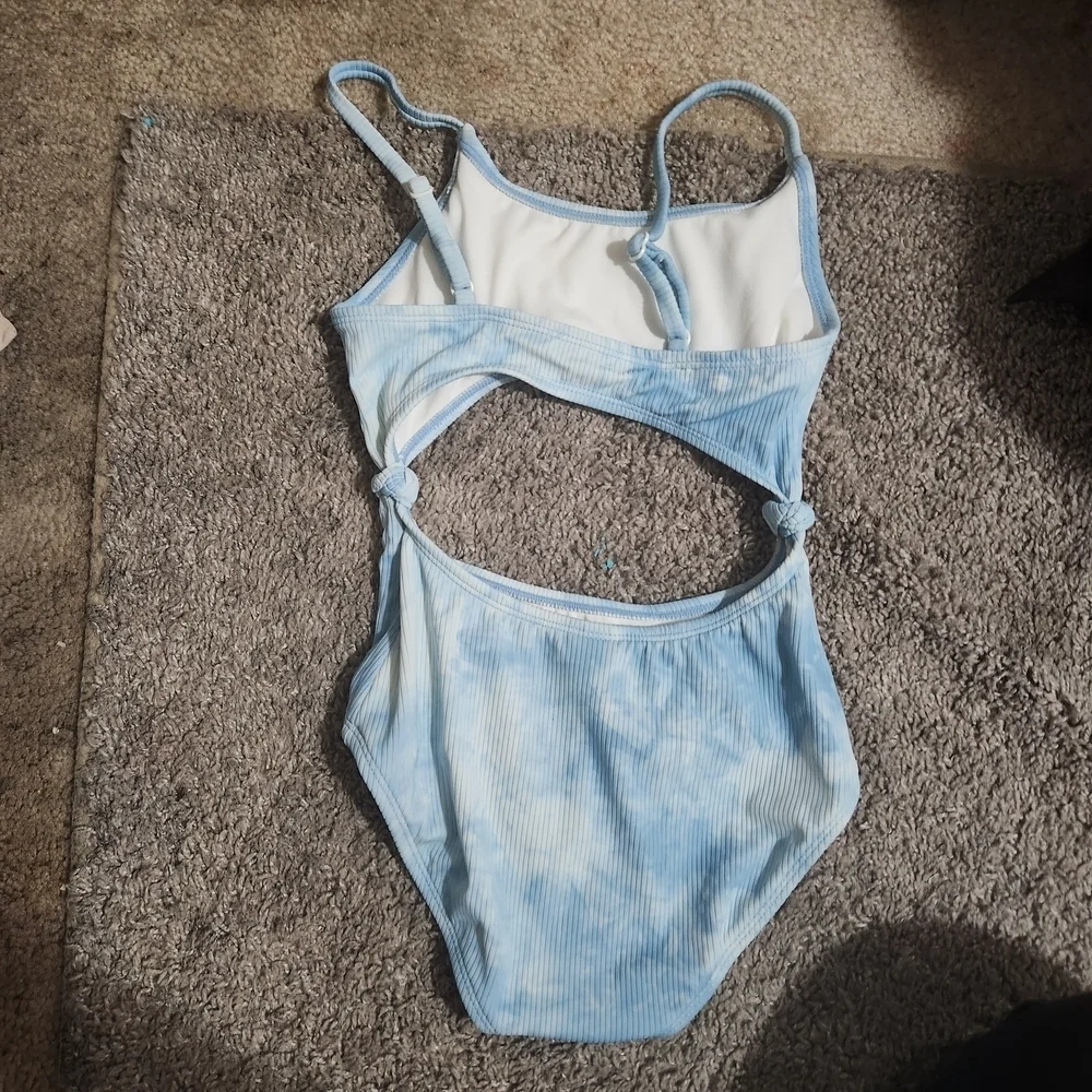 Art Class Light Blue Tie-Dye Swimsuit